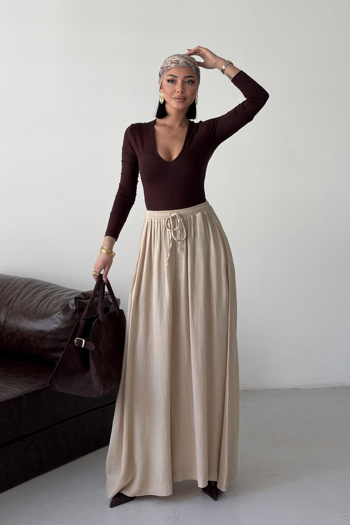 XLJ Elasticated Long Skirt - Springfield