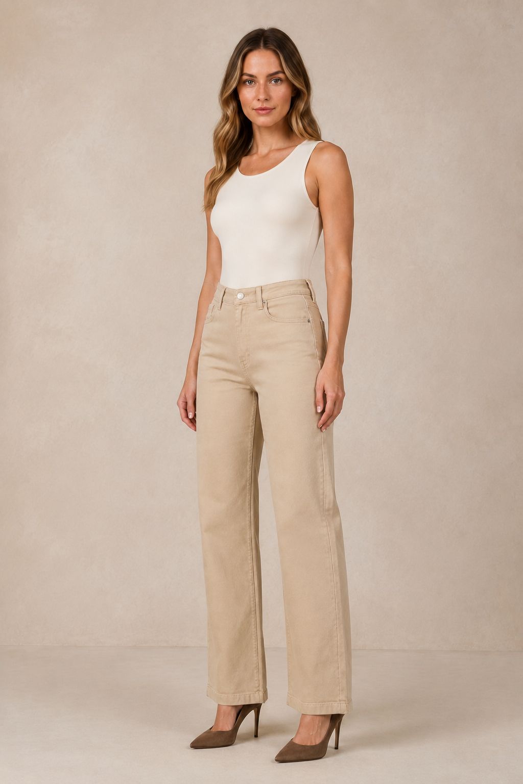 XLJ Stitched Hems Wide Leg Relaxed Jean 7026 - St. Louis Park