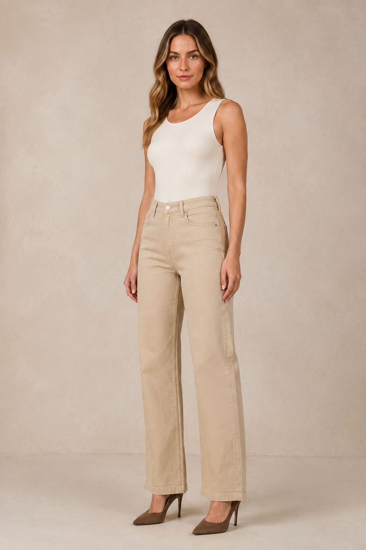 XLJ Stitched Hems Wide Leg Relaxed Jean 7026 - St. Louis Park