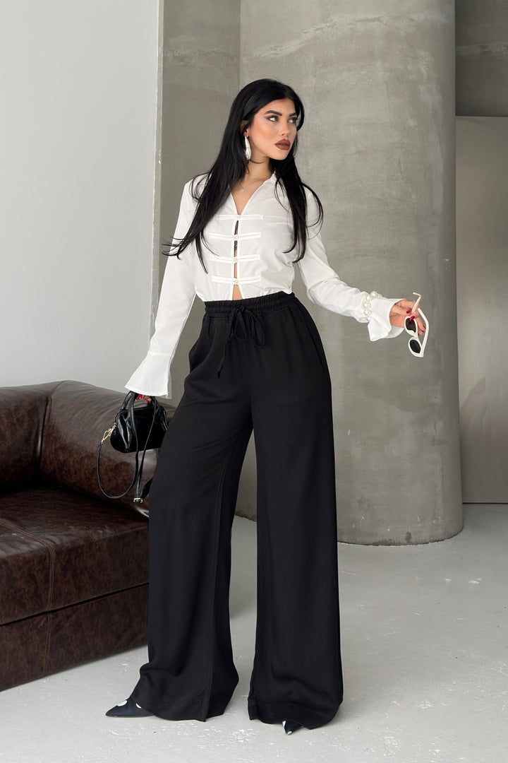 XLJ Elasticated Palazzo Trousers - Nizhyn