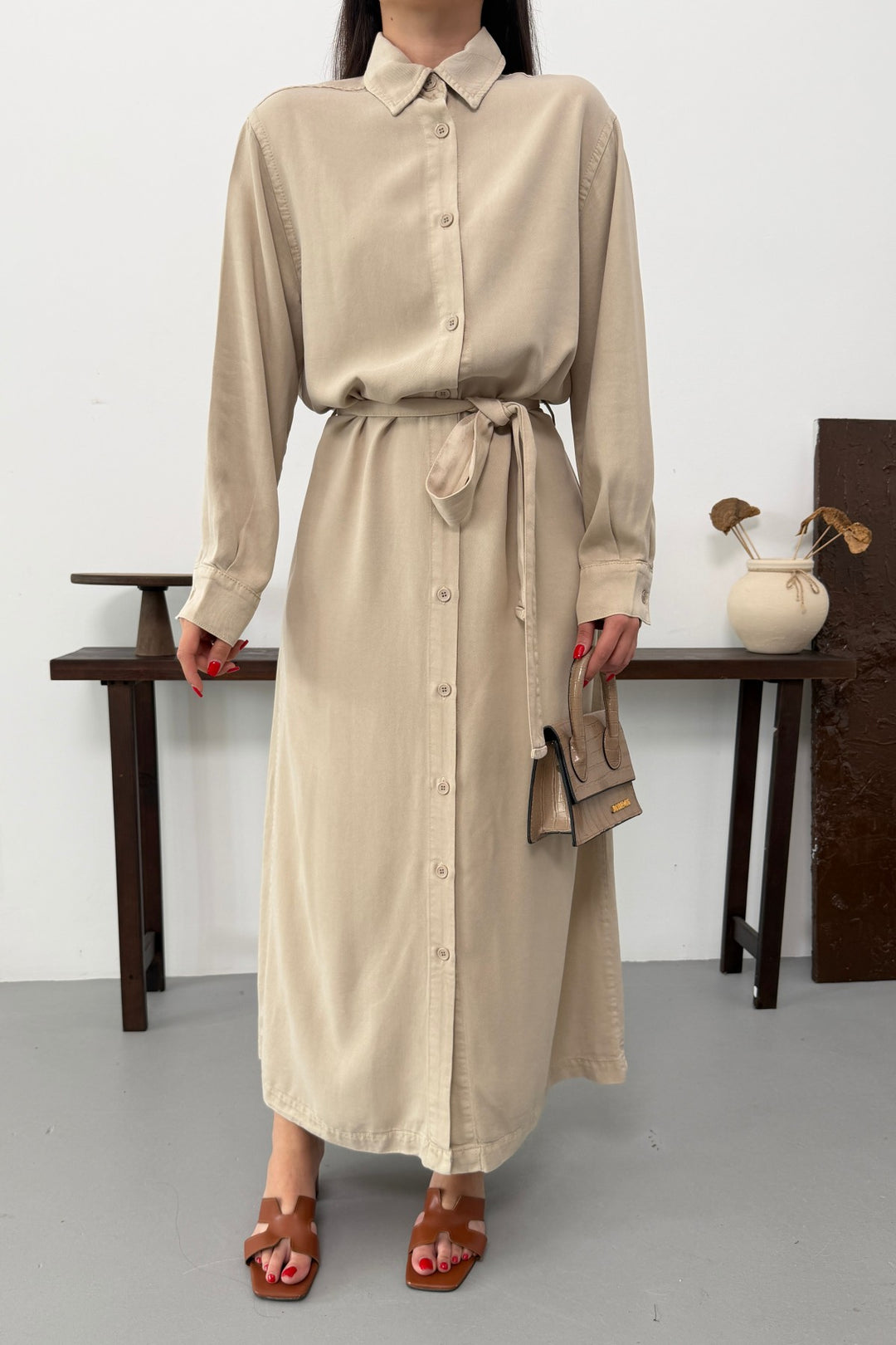 XLJ Buttoned Classic Long Denim Dress - Hendon