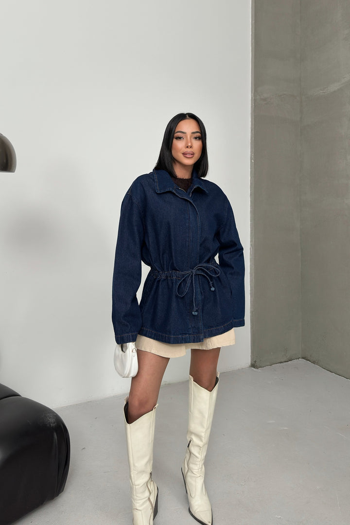 XLJ Denim Jacket with Waist Detail - Cunduacán