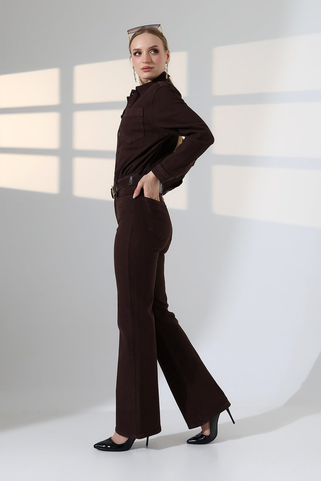 XLJ Classic Denim Jumpsuit with Elasticated Waist - Tudela