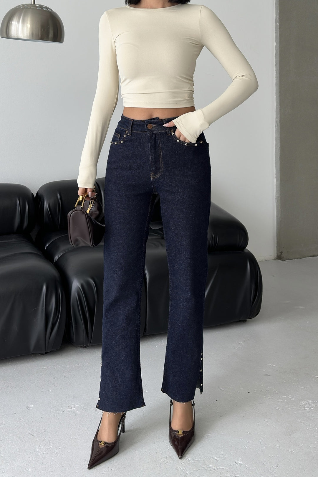 XLJ Mom Jean with Side Slits 1774 - Dessau-Rosslau