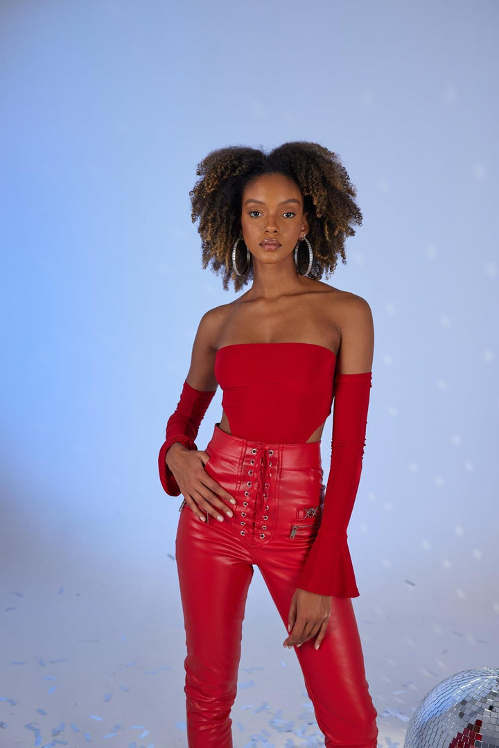 HLLY Women Rebeca Bodysuit Red - Boryslav