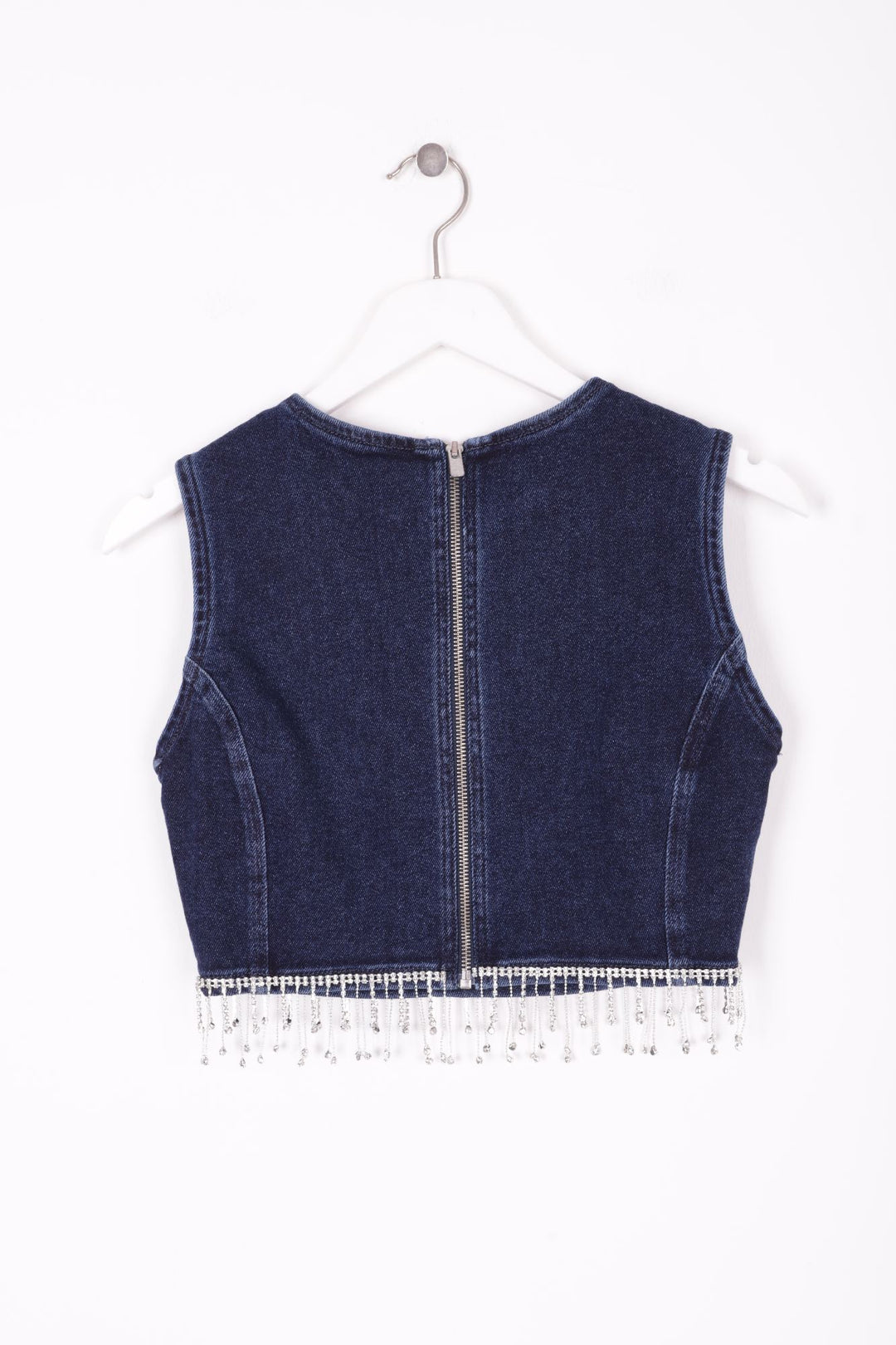 XLJ Denim Bustier with Rhinestones Ending Mixed - Chalon-sur-Saône