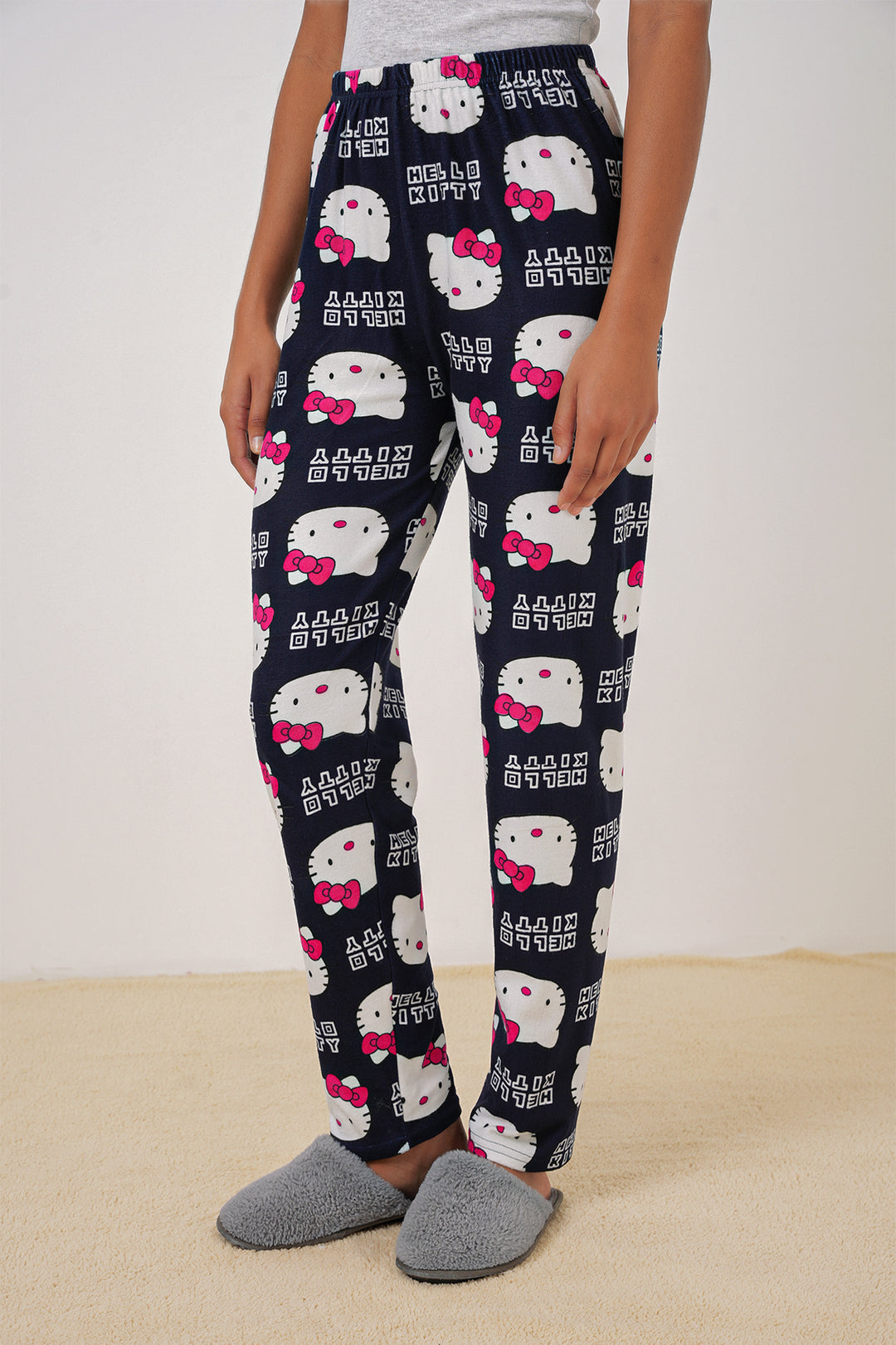 BGD Women Patterned Pyjama Bottoms - Navy Blue - Danville