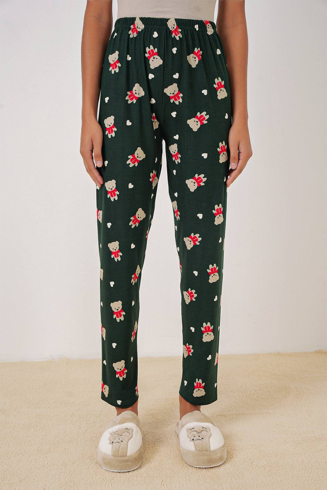BGD Women Patterned Pyjama Bottoms - A. Emerald Green - West Babylon