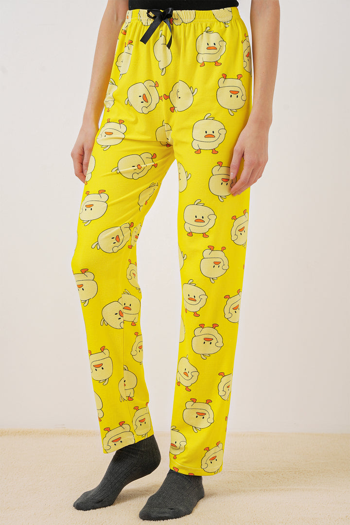 BGD Women Patterned Pyjama Bottoms - Yellow - Strasbourg