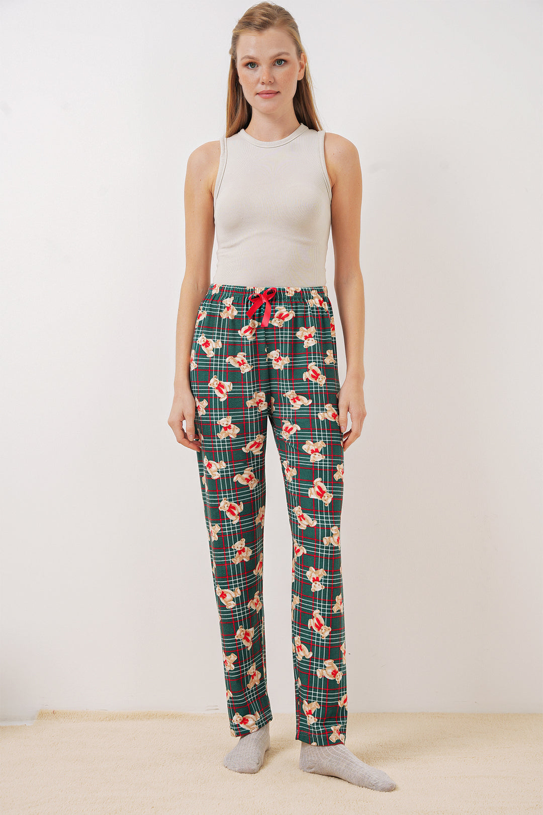 BGD Women Patterned Pyjama Bottoms - Emerald Green - Sunderland