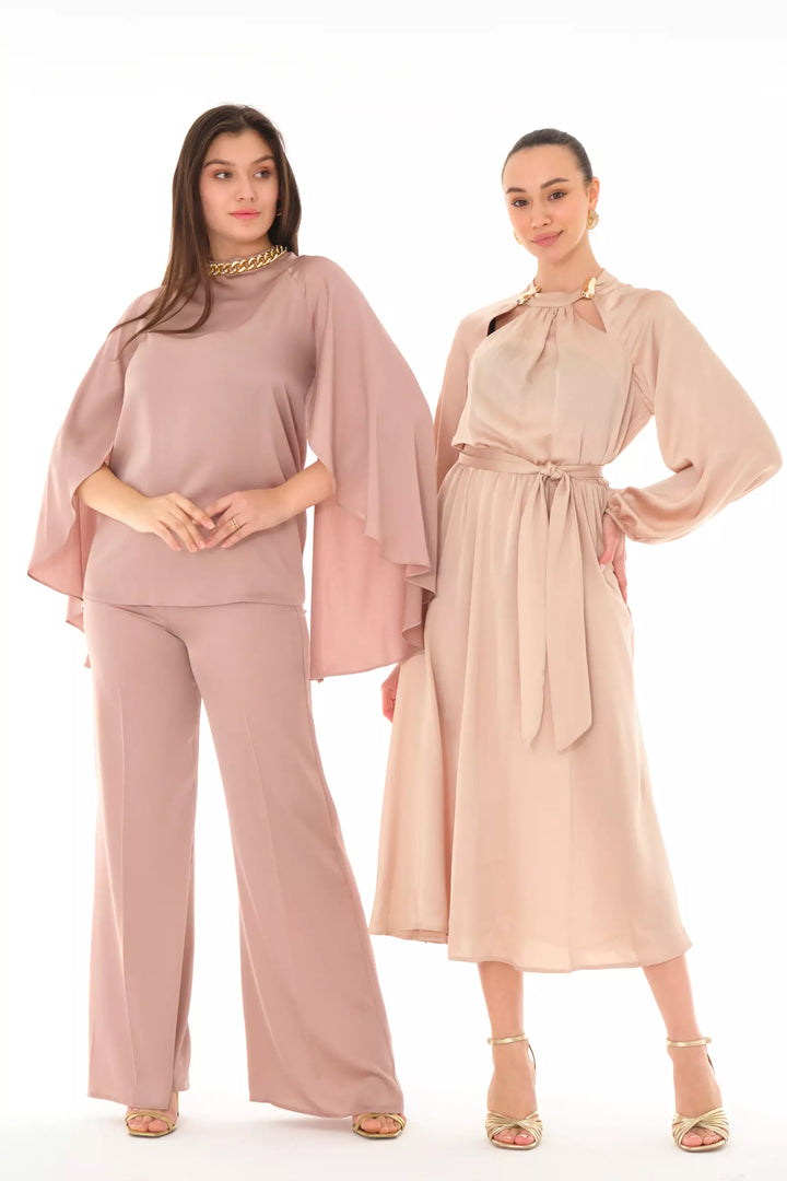 FRV Blush straight short sleeve maxi set - Rowley Regis