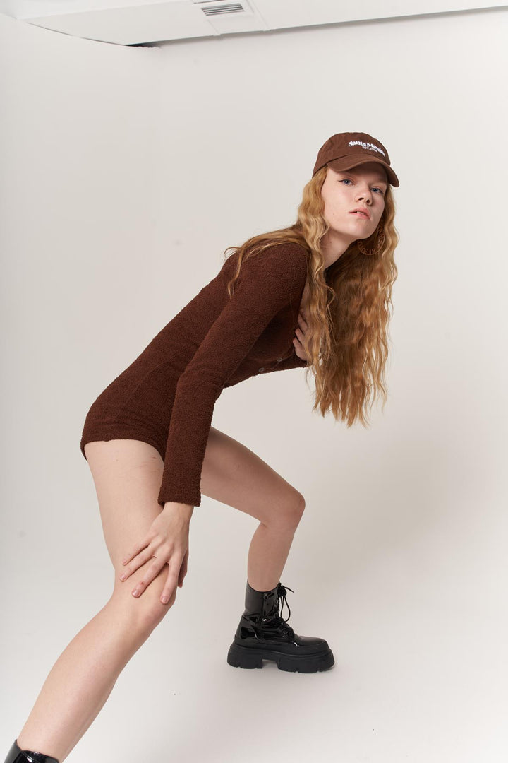 HLLY Women Luden Jumpsuit Coffee - البوابة الجنوبية