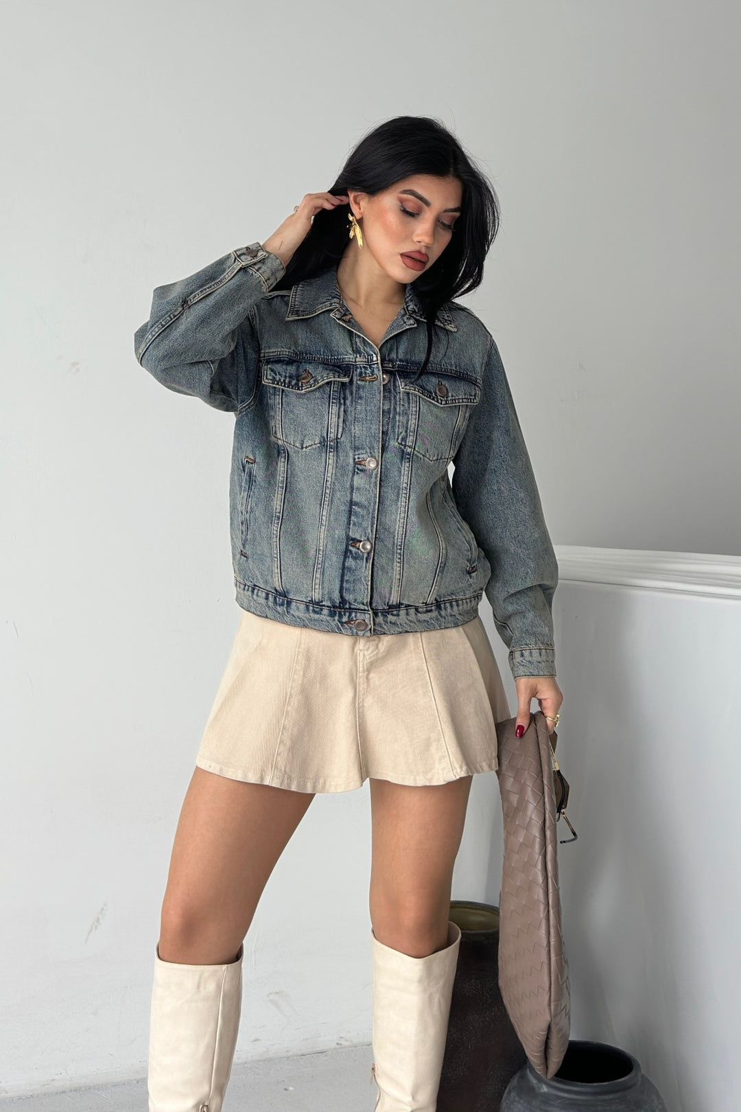 XLJ Denim Jacket with Buttons 6081 - Palaiseau