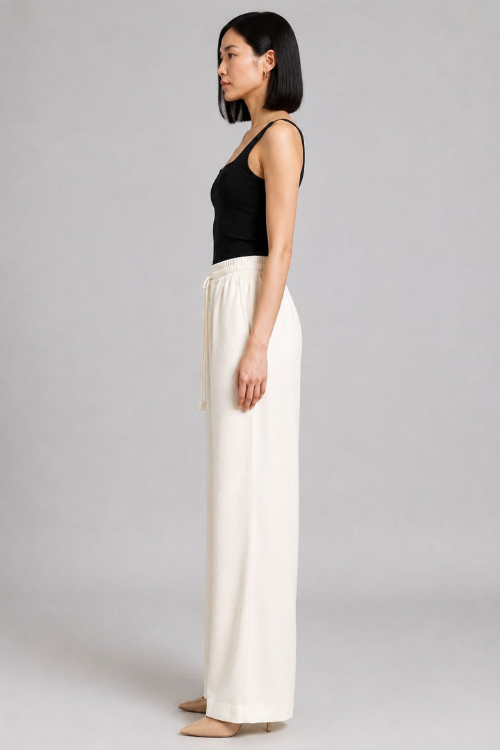 XLJ Elasticated Palazzo Trousers - Pokrovsk
