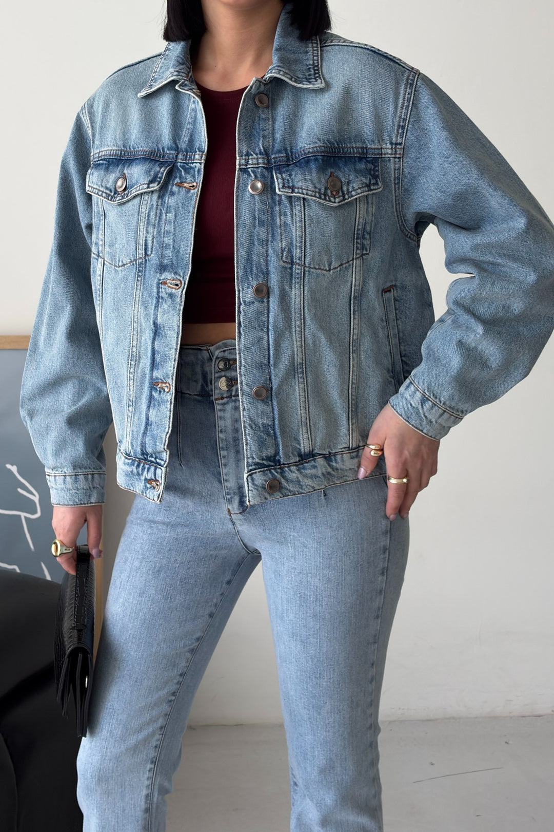 XLJ Denim Jacket with Buttons 6081 - Texcoco