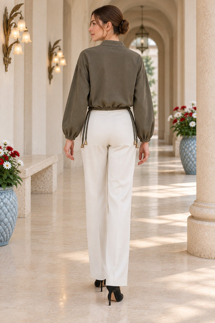 XLJ Crop Shirt with Drawstring Waist 6388 - Inver Grove Heights