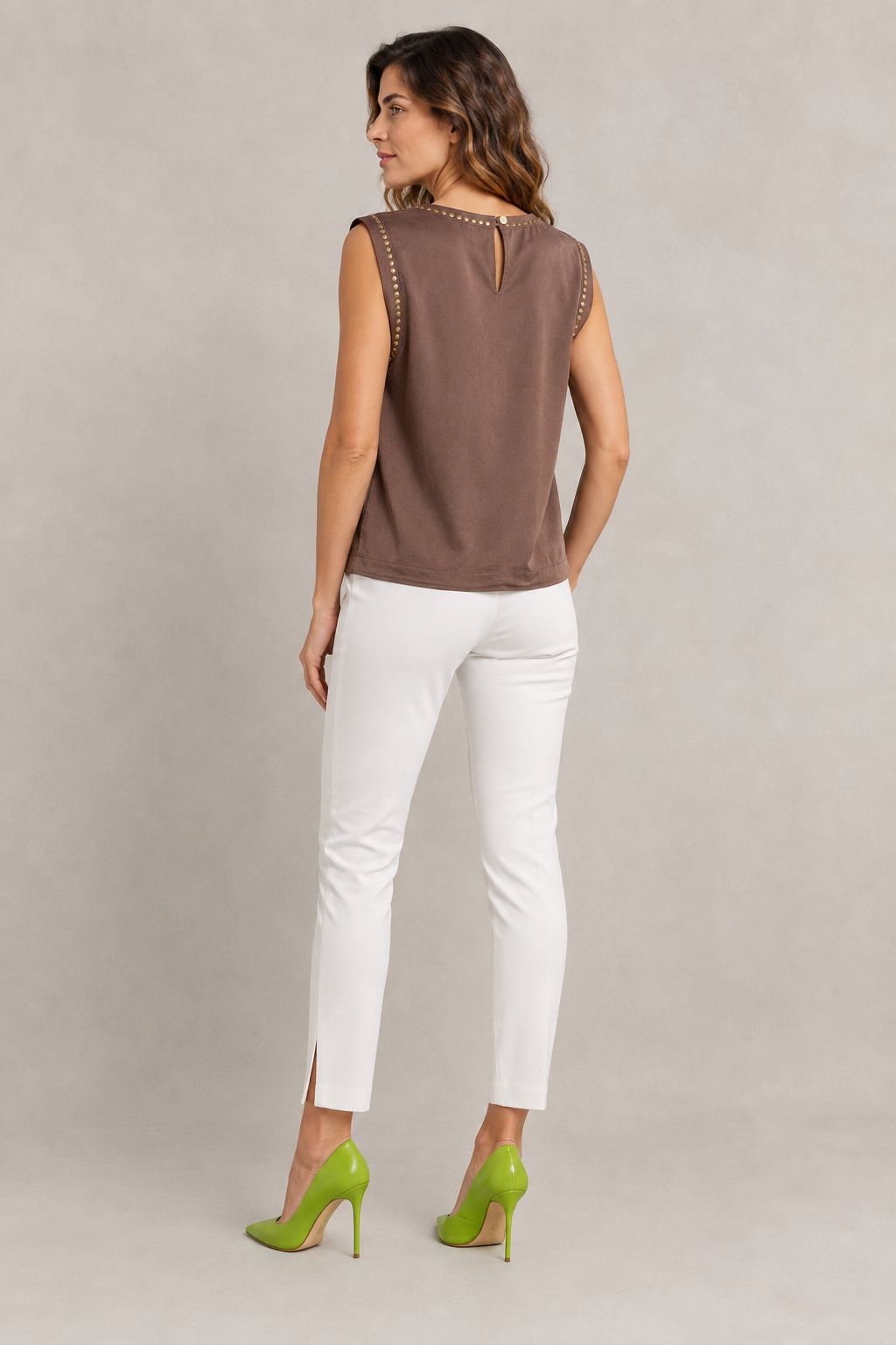 XLJ Sleeveless Blouse with Stud Detail HS431 - Esslingen