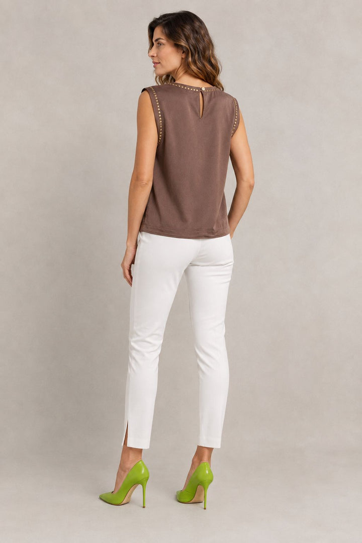 XLJ Sleeveless Blouse with Stud Detail HS431 - Esslingen