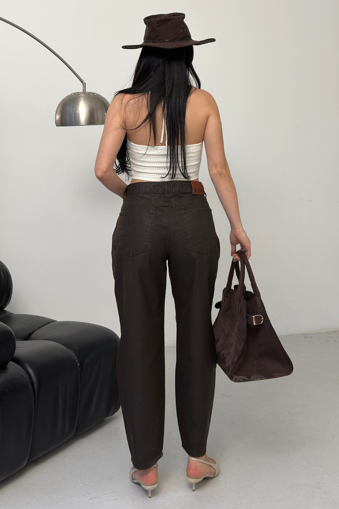 XLJ Waxed Coated Mom Pants - Hinckley