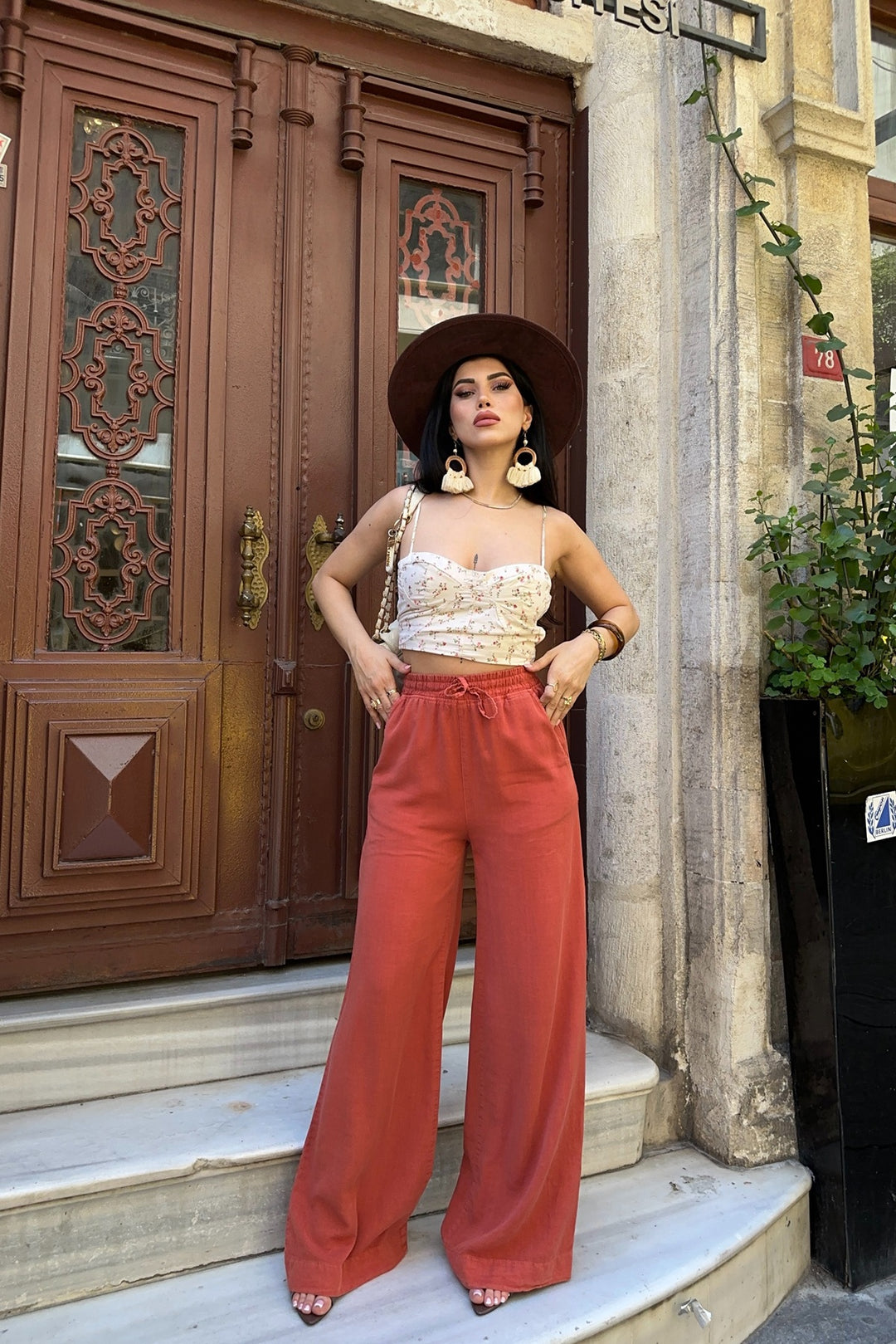 XLJ Elasticated Palazzo Trousers - Hagerstown