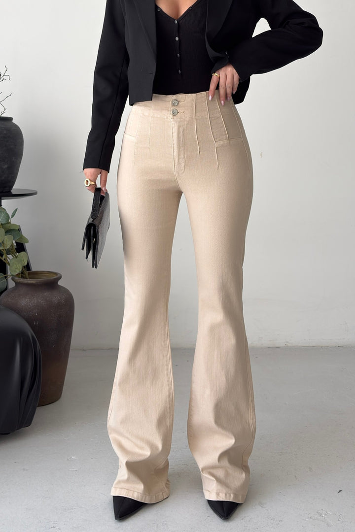 XLJ Flared Jeans with Darts on Front Waist 7021 - Tlalnepantla