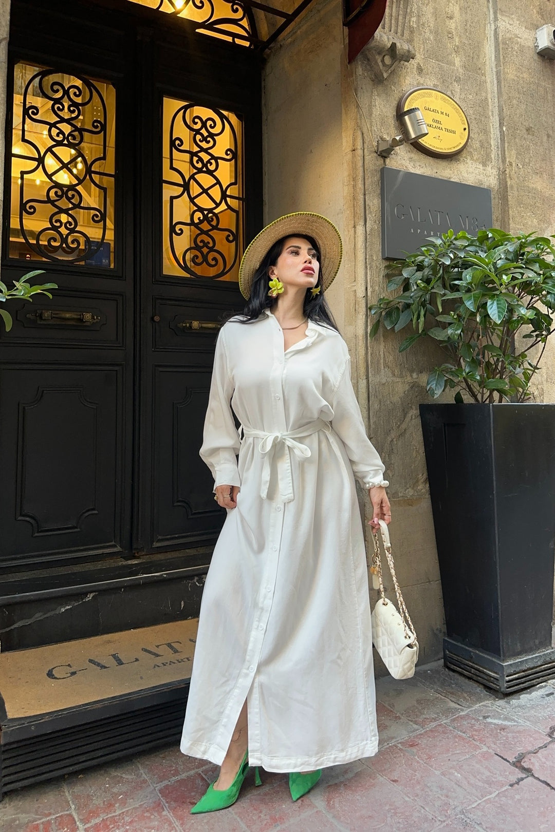 XLJ Buttoned Classic Long Denim Dress - Khartsyzk