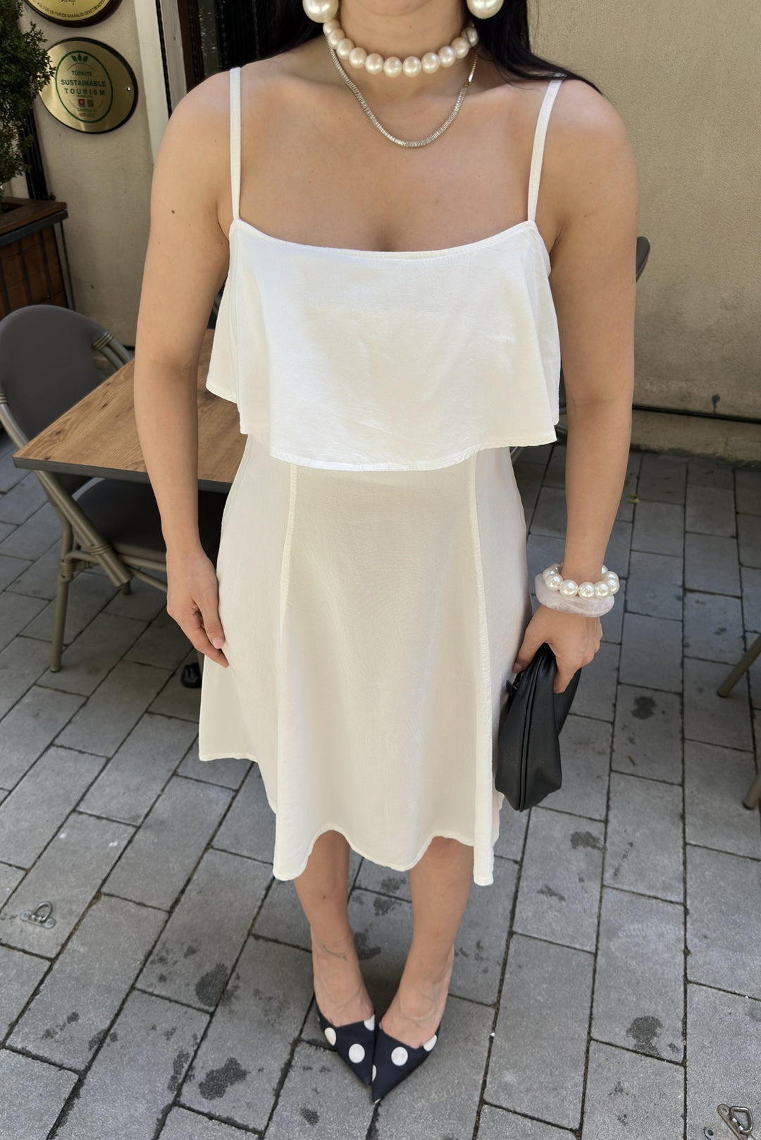 XLJ Ruffled Strappy Dress HS3108 - Tecoanapa