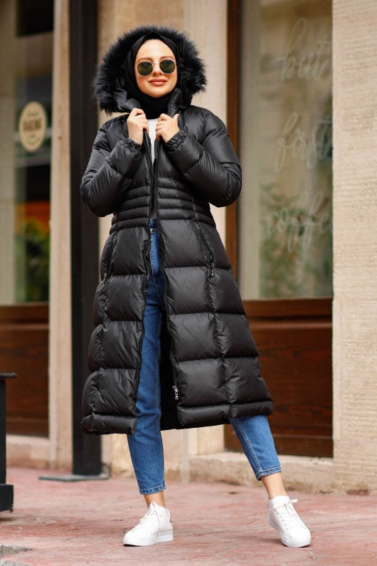 BNG Women Long Inflatable Jacket Black - Lévis