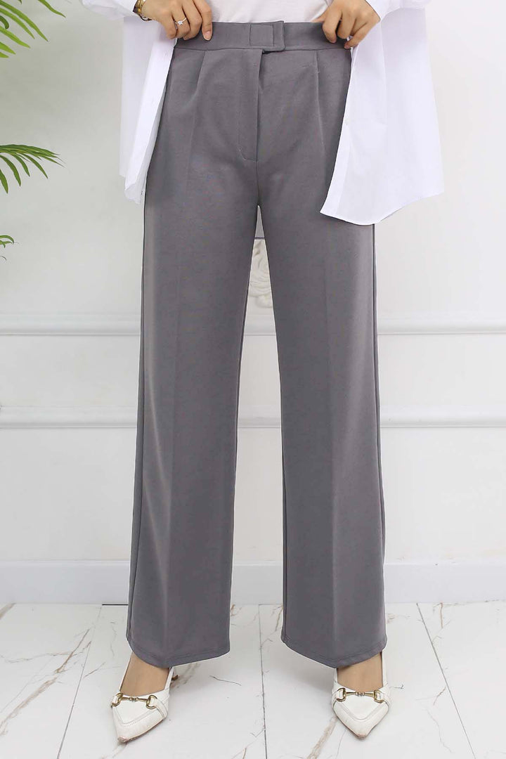 BNG Women Wide Leg Palazzo Pants Gray 3044 - Pine Hills