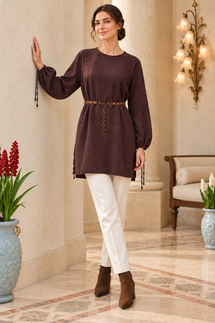 XLJ Ribbed Tunic Blouse 456 - Kalamáta