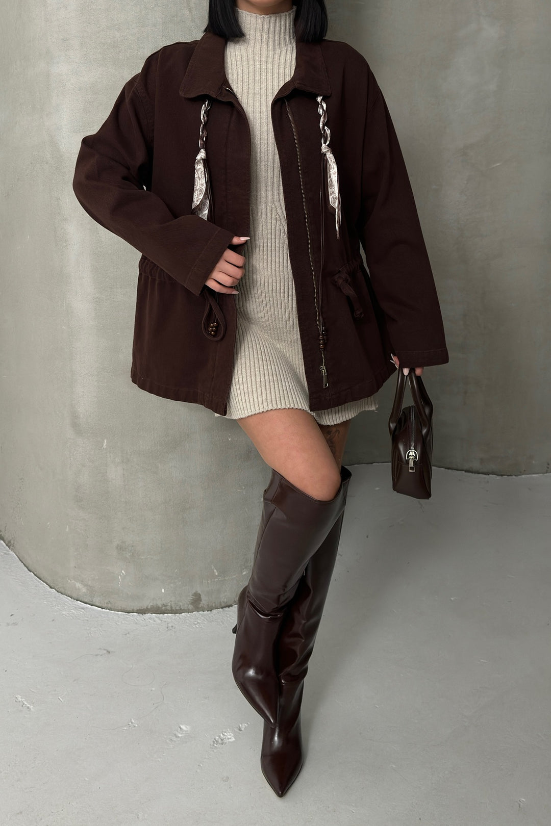 XLJ Denim Jacket with Waist Detail - Côte-Saint-Luc