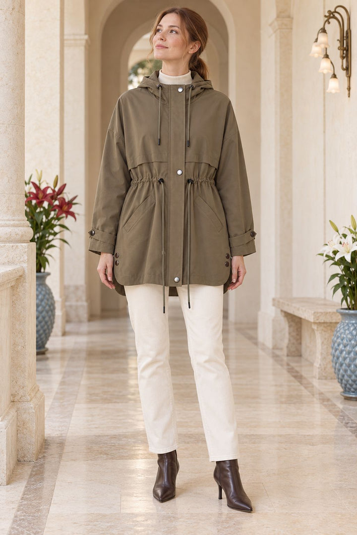 XLJ Drawstring Hooded Raincoat 6302 - Carini
