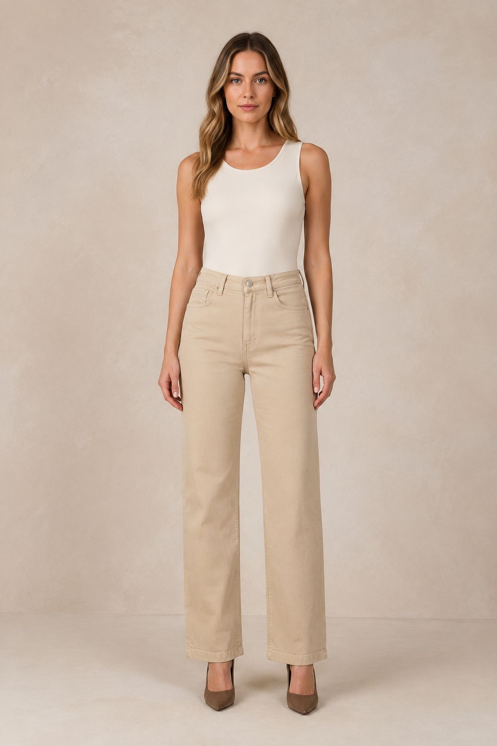XLJ Stitched Hems Wide Leg Relaxed Jean 7026 - St. Louis Park