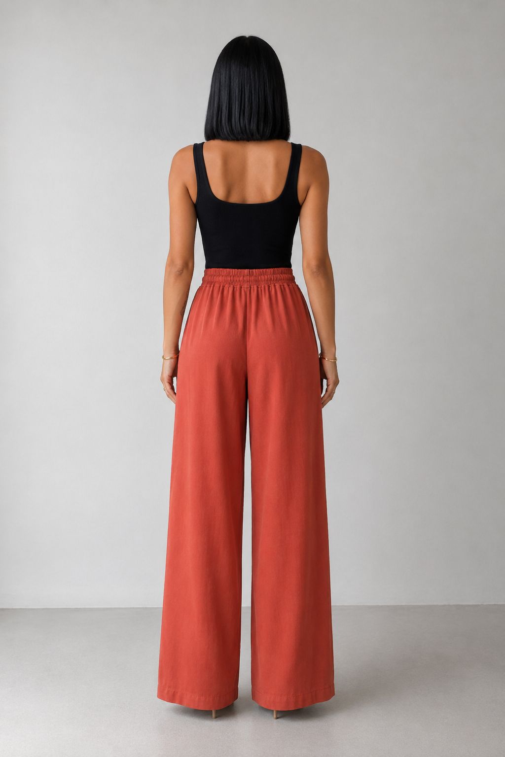 XLJ Elasticated Palazzo Trousers - Hoogvliet