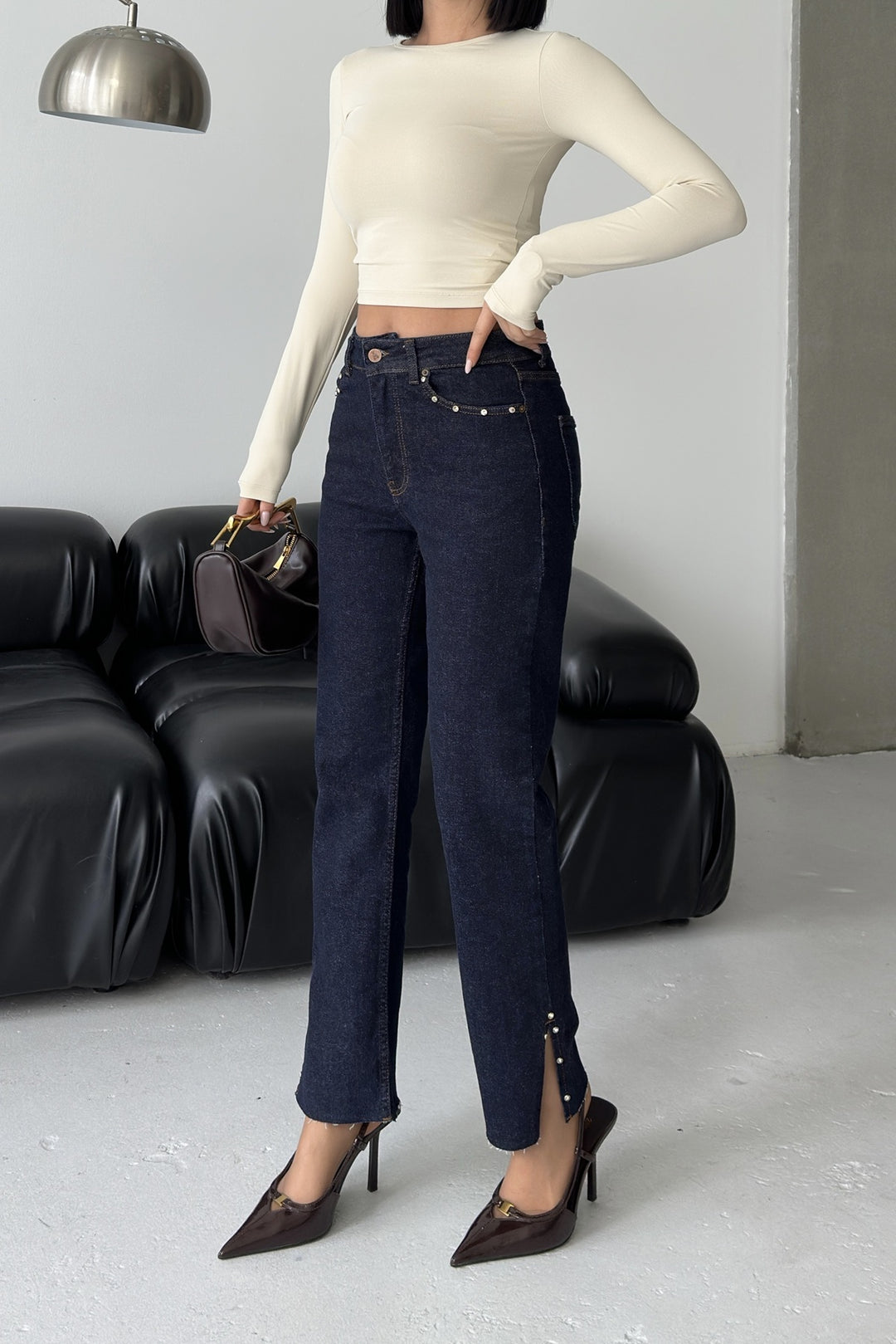 XLJ Mom Jean with Side Slits 1774 - Dessau-Rosslau