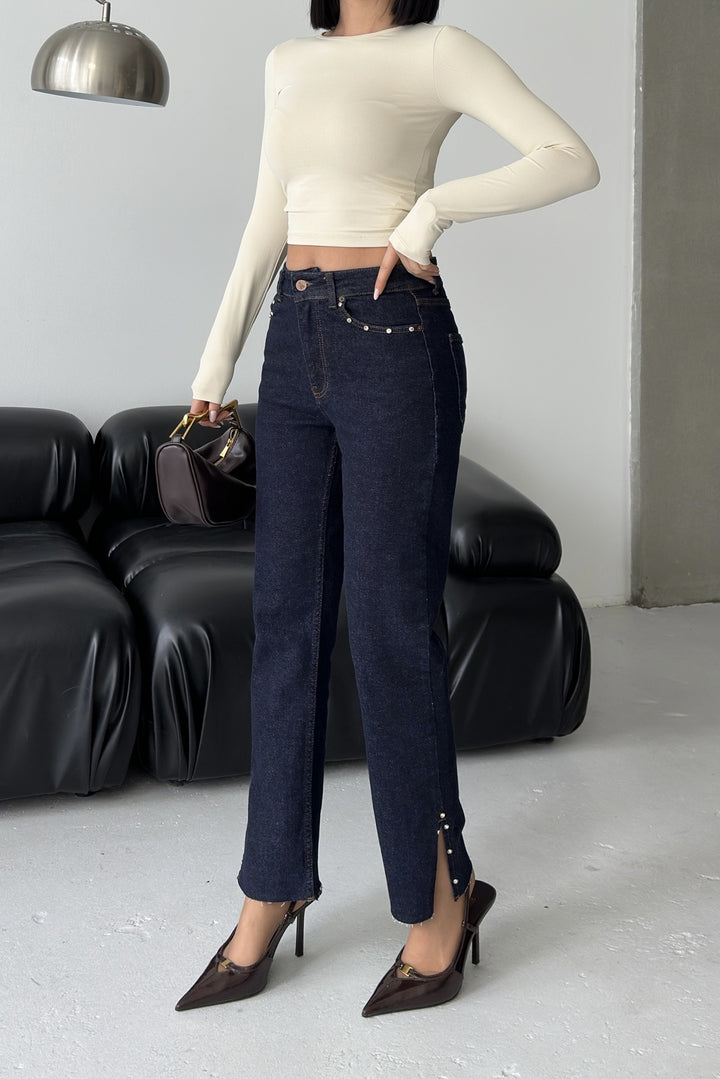 XLJ Mom Jean with Side Slits 1774 - Dessau-Rosslau