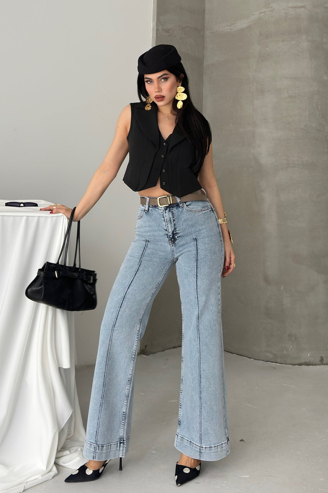 XLJ Jeans with Topstitch Detail - Fribourg