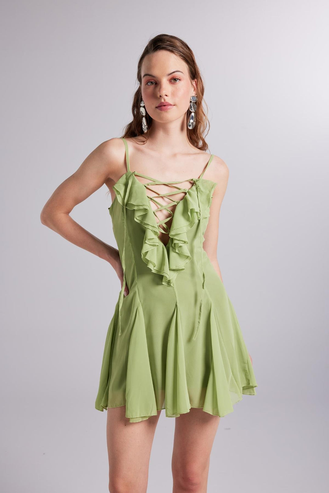 HLLY Women Sorento Dress Green - Schweinfurt