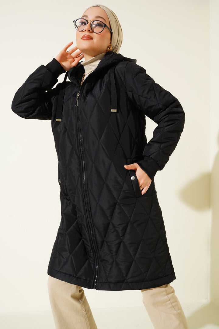 BGD Women Baggy Puffer Jacket - Black - Lünen