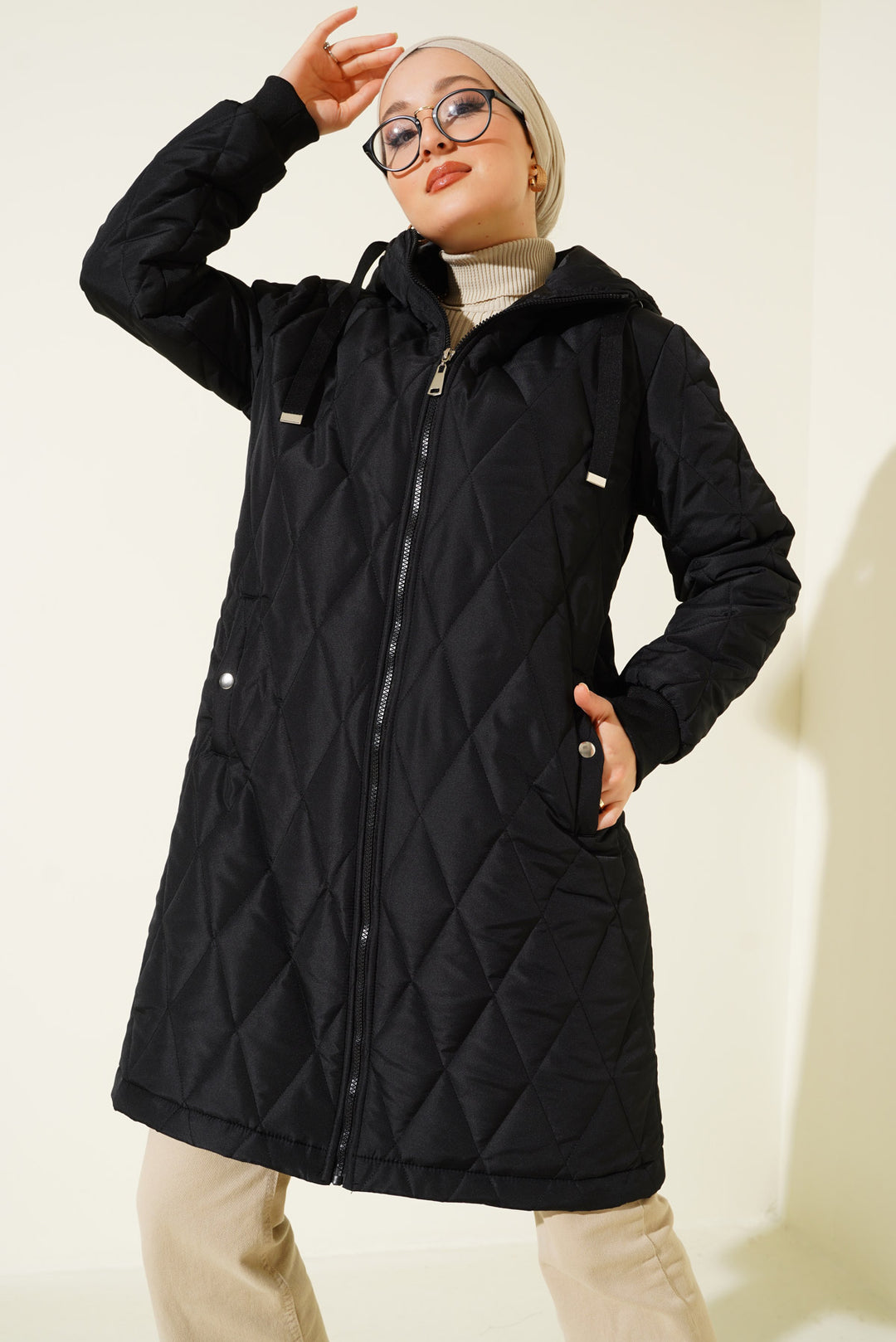 BGD Women Baggy Puffer Jacket - Black - Lünen