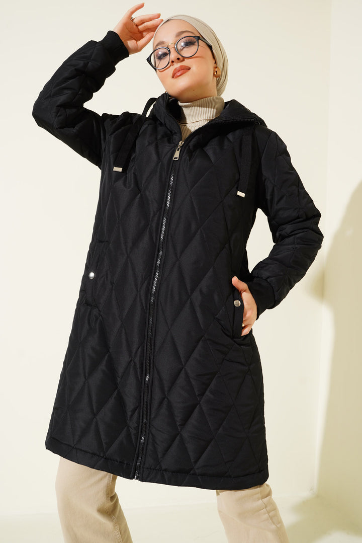 BGD Women Baggy Puffer Jacket - Black - Lünen
