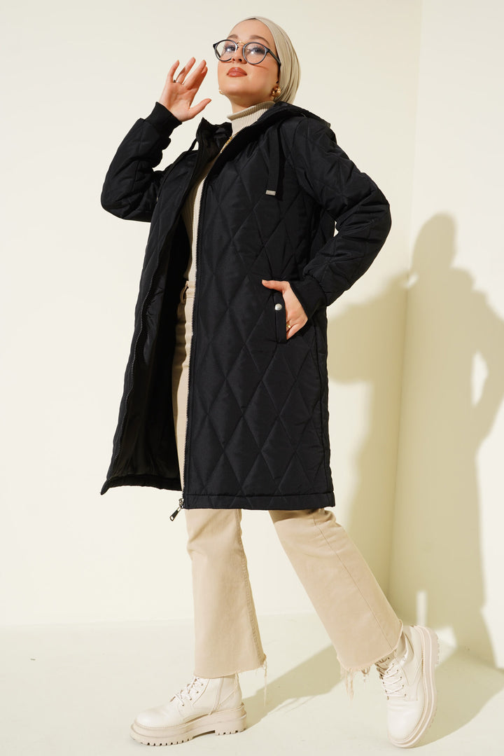 BGD Women Baggy Puffer Jacket - Black - Lünen