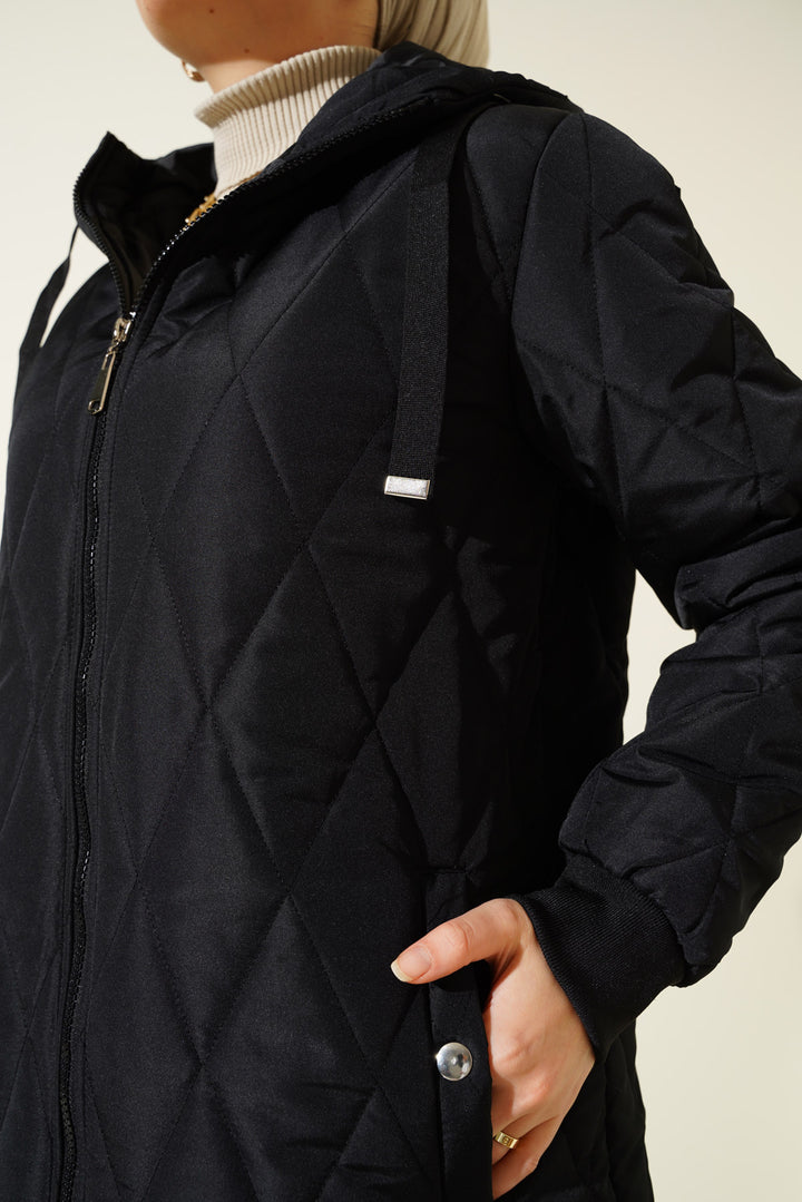 BGD Women Baggy Puffer Jacket - Black - Lünen