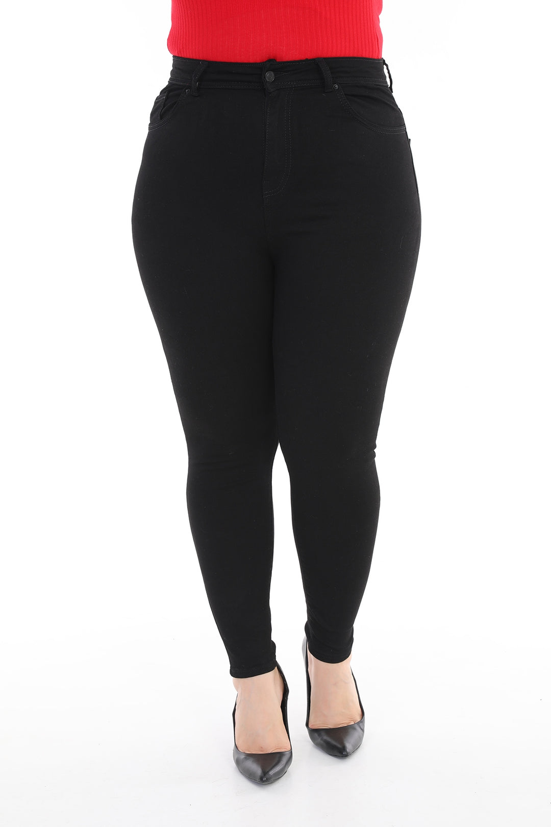 XLJ High Waisted Skinny Full Length Jean Mixed - Barneveld