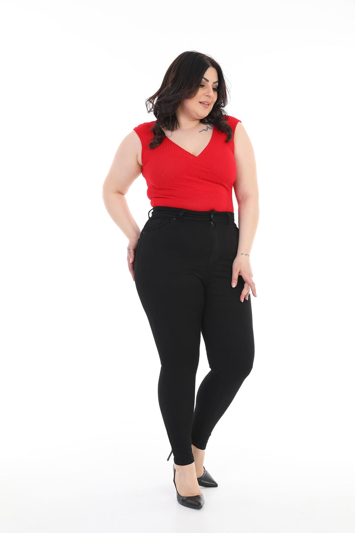 XLJ High Waisted Skinny Full Length Jean Mixed - Barneveld