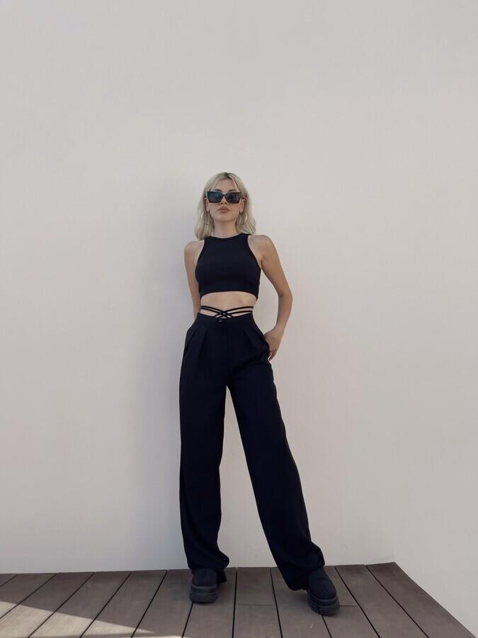 HLLY Women Alonzo Pants Black - Bari