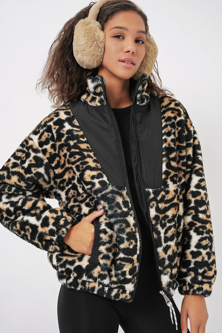 BGD Women Women's Plush Jacket - Dark Brown - Leverkusen