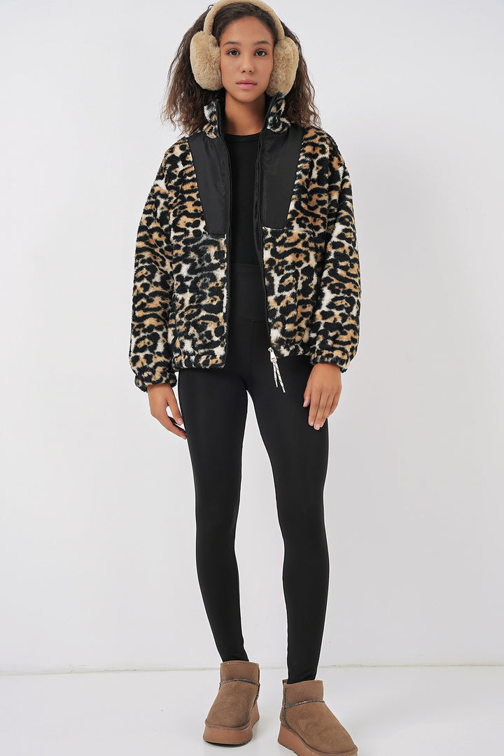 BGD Women Women's Plush Jacket - Dark Brown - Leverkusen