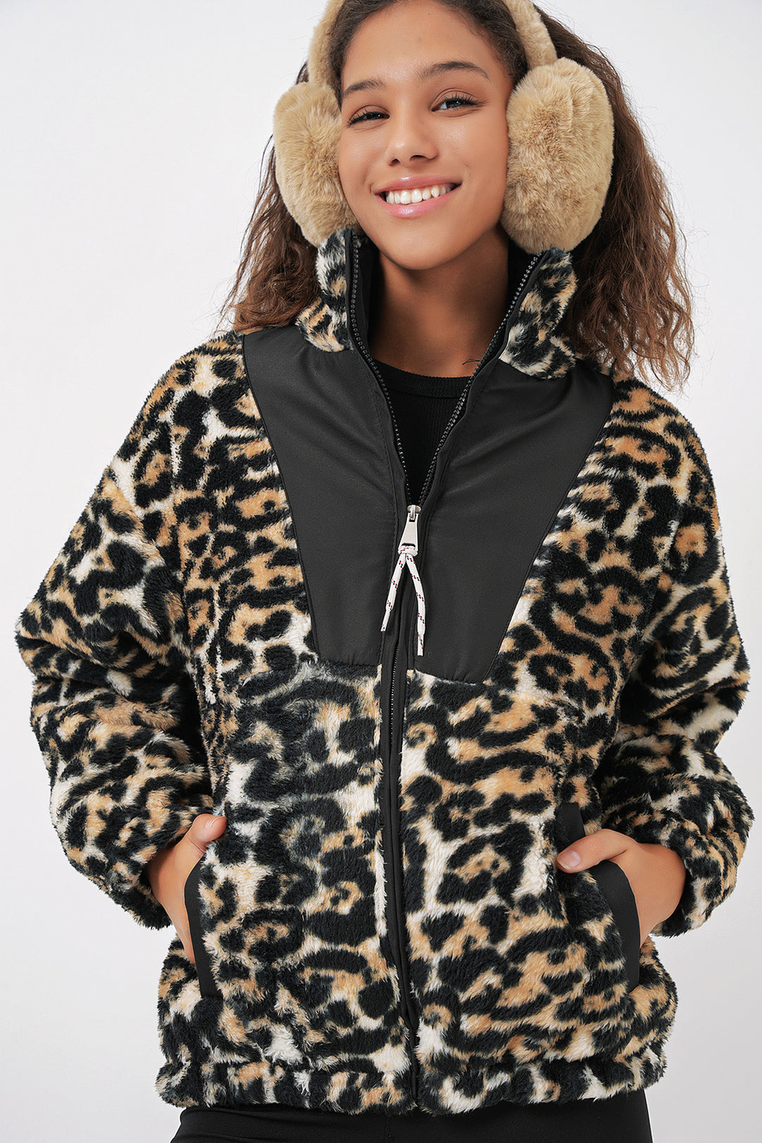 BGD Women Women's Plush Jacket - Dark Brown - Leverkusen