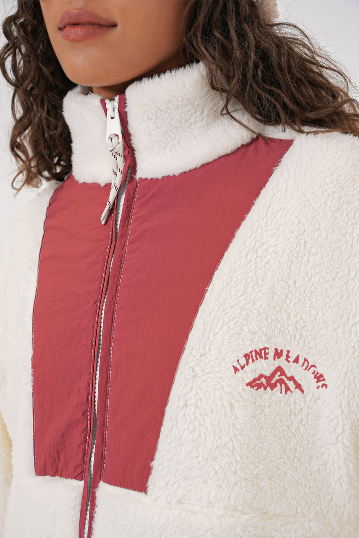 BGD Women Women's Plush Jacket - Terracotta - Rechytsa